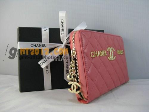 シャネルスーパーコピー CHANELラムスキン 長財布 ピンク A313